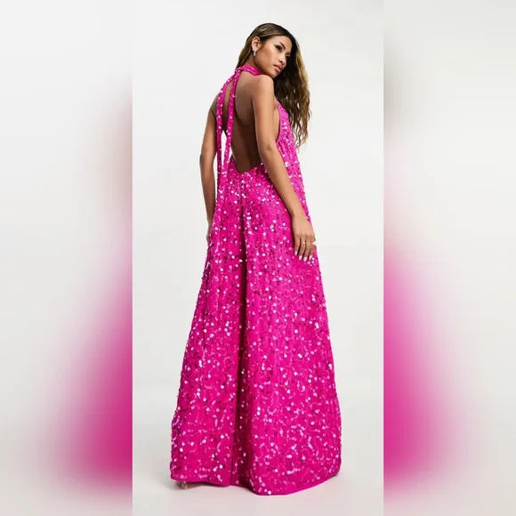 Asos Design Asos Sequin Jumpsuit ASOS DESIGN In Sequin Fallen